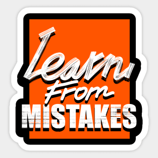 Learn From Mistakes Sticker